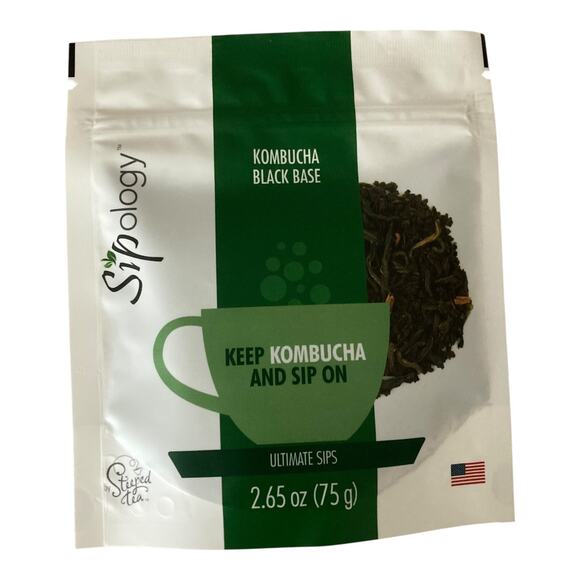 Kombucha Black Tea Base Sipology by Steeped Tea 2.75oz loose leaf ~ lot of 2 - Picture 3 of 3